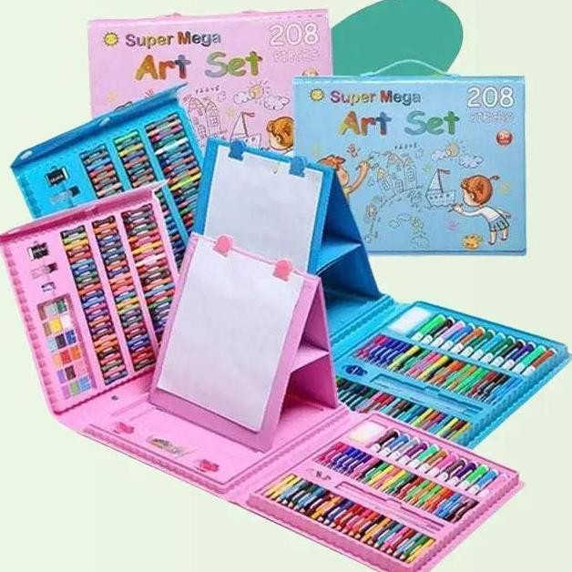 

Promo Crayon Set 208 Pcs / Crayon Anak Set Koper / Water Colour Crayon Set / Alat Gambar Tulis Lukis Pensil Warna Krayon COD