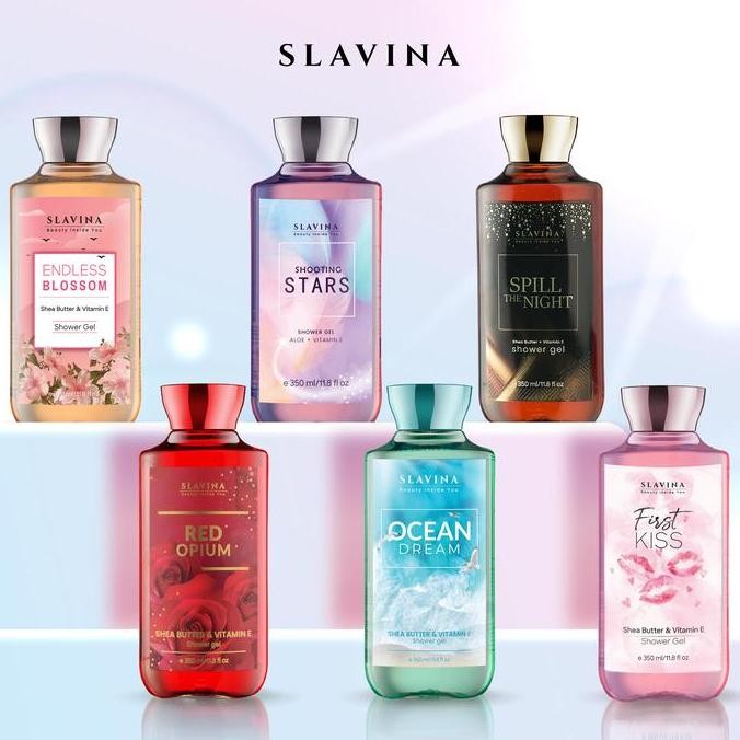 SLAVINA Paket Shower Gel Semua Varian by Nagita Slavina - Sabun Mandi Cair Wangi Parfum Nagita Slavi