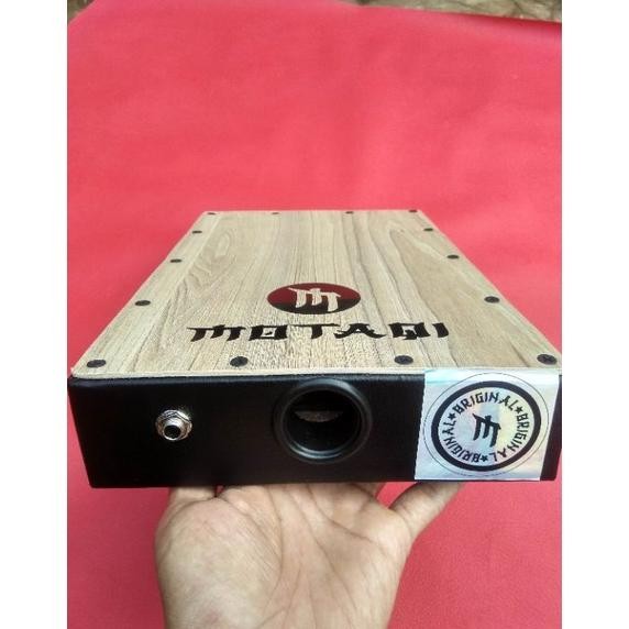 Cajon Kajon Travel Akustik Elektrik Premium Cream