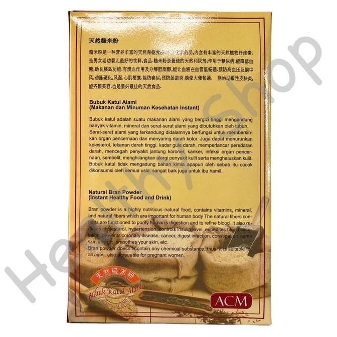 

Acm Bubuk Katul Alami + Beras Merah