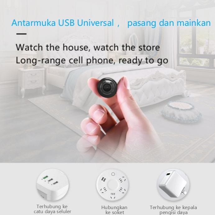 V.Top Camera Wifi Mini Hd 1080P Camera Cctv Kamera Kecil Camera Mini Bluetooth Kamera Pengintai Mini