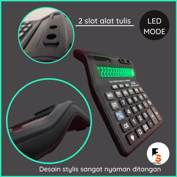 

Promo Spesial!! Esa Kalkulator Admin Dagang 12 Digit 2 Layar LED nyala Besar Murah