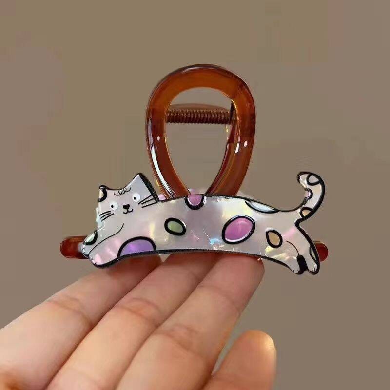 

Pegangan Kucing Kartun Pegangan Jepit Kepala Wanita Klip Hiu