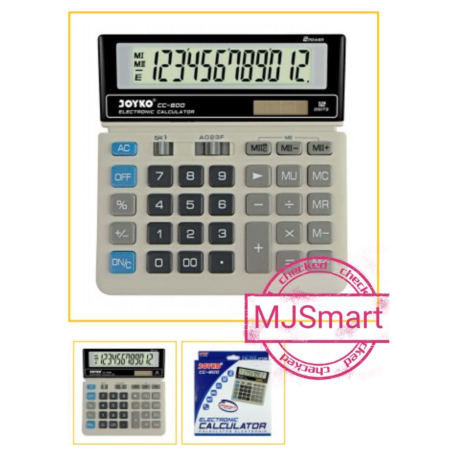

Do86 Calculator atau Kalkulator Joyko CC-800CH Murah