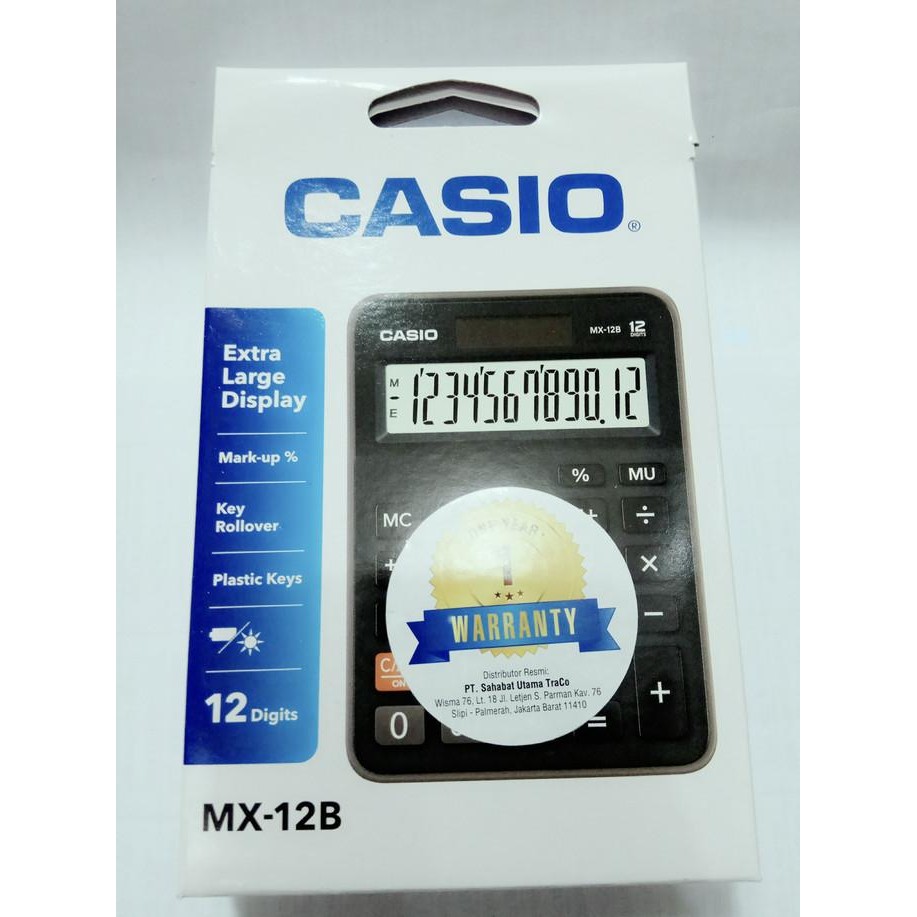 

re-65 kalkulator calculator casio mx12b mx-12b original Termurah