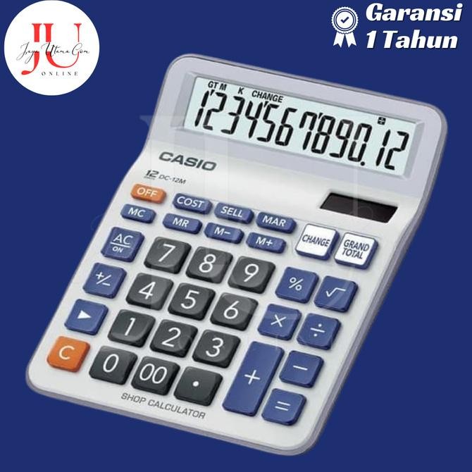 

Do86 Calculator Casio DC-12M Kalkulator Toko Shop Desktop 12 Digits Terlaris