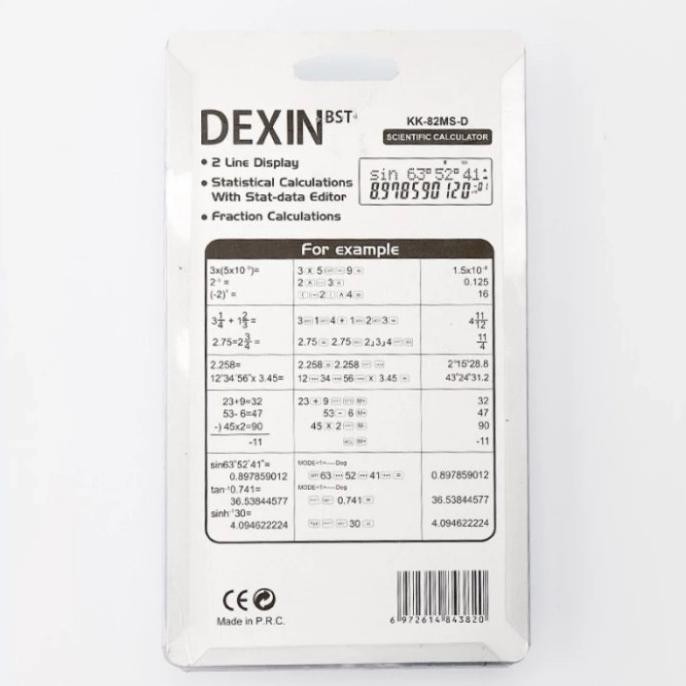 

tg-342 DEXIN Scientific Calculator Kalkulator Ilmiah Sains Original