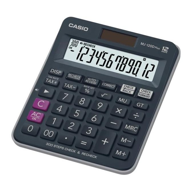 

XCT-2328 Kalkulator Meja CASIO MJ-120D Plus-BU Check & Correct Calculator 120 D Hemat