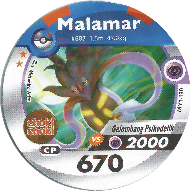 Kartu Pokemon Medalion Choki Choki Malamar