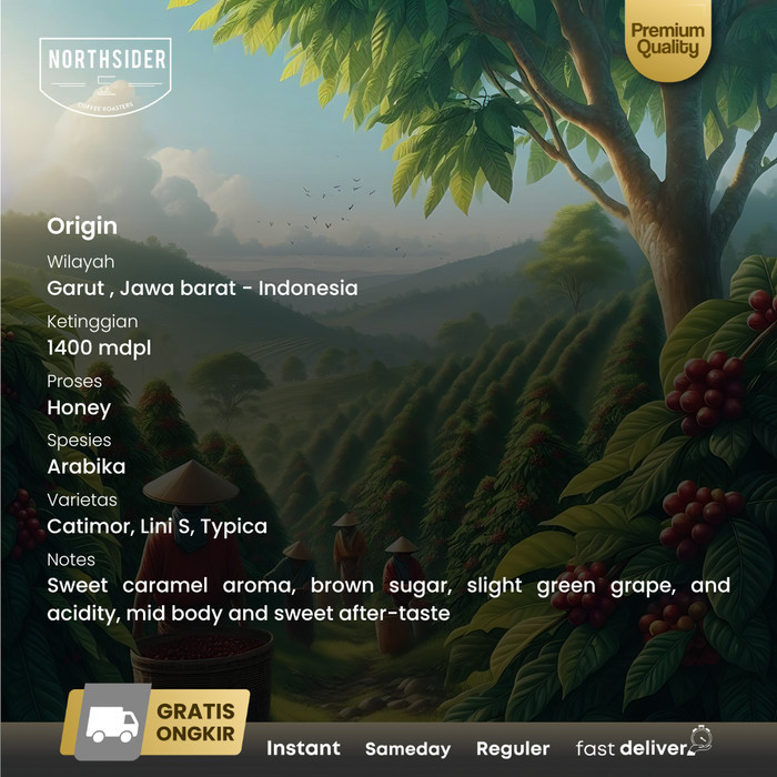 

Northsider Kopi Arabika Taneuh Sunda Gulali Honey Coffee