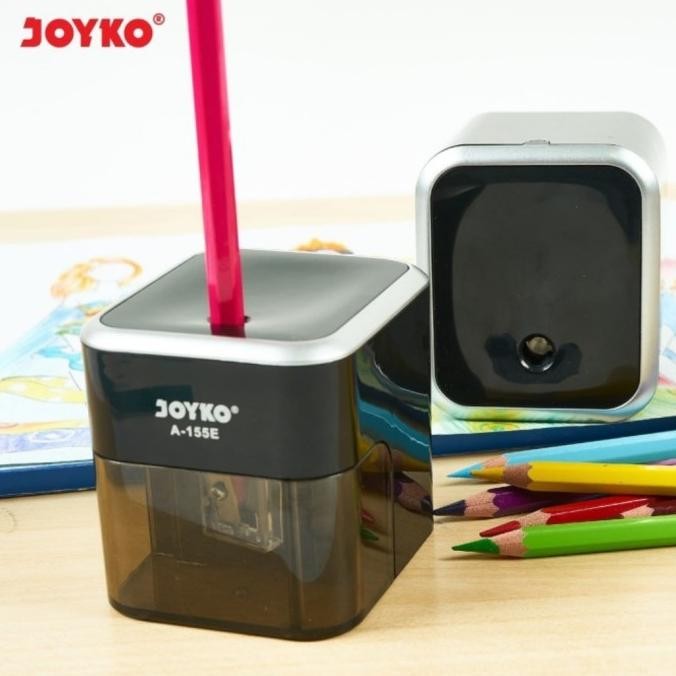 

Joyko ELECTRIC Sharpener / Serutan Elektrik Rautan Elektrik Serutan Pensil Kayu Joyko Meja Kantor Anak Batre Baterai A-155E LFS