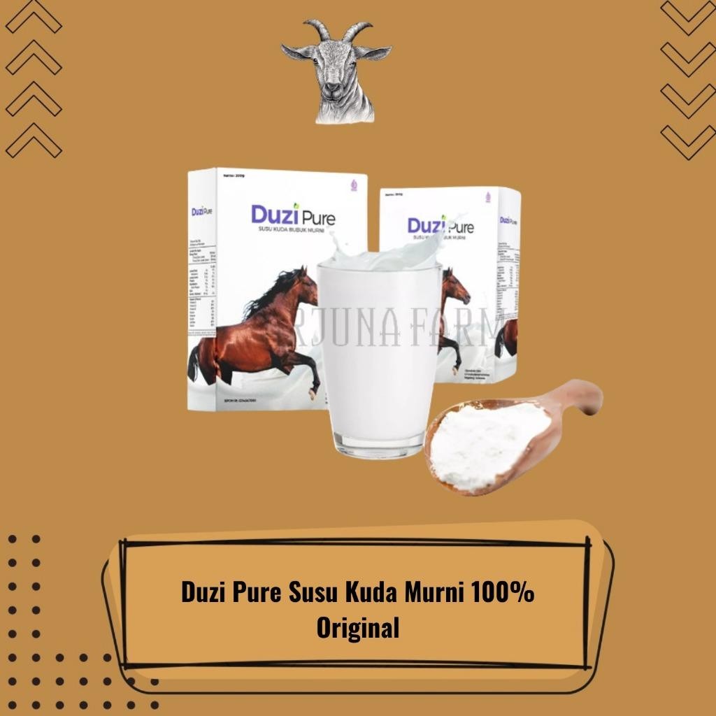 

Duzi Pure Susu Kuda Liar Bubuk Murni Asli Lombok 3box