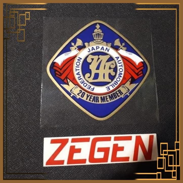 

[ZGA] STIKER STICKER JAF 20 YEARS MEMBER TEMPEL DALAM / STICK ON JAF 20 YEAR