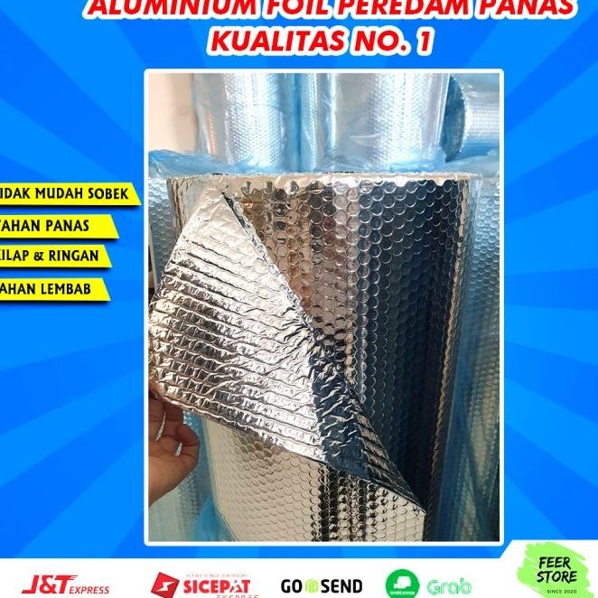 

(1 Roll) Alumunium Foil Bubble Roll Panjang 25 Meter Ketebalan 4 Mm