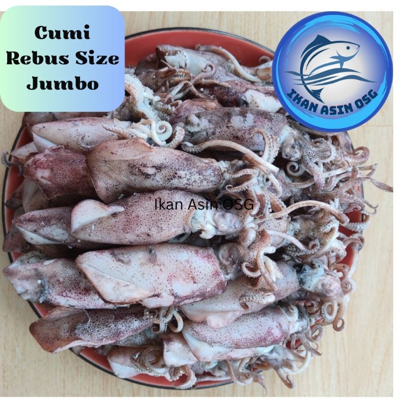 

ikan asin cumi rebus/sotong rebus size jumbo 500gr
