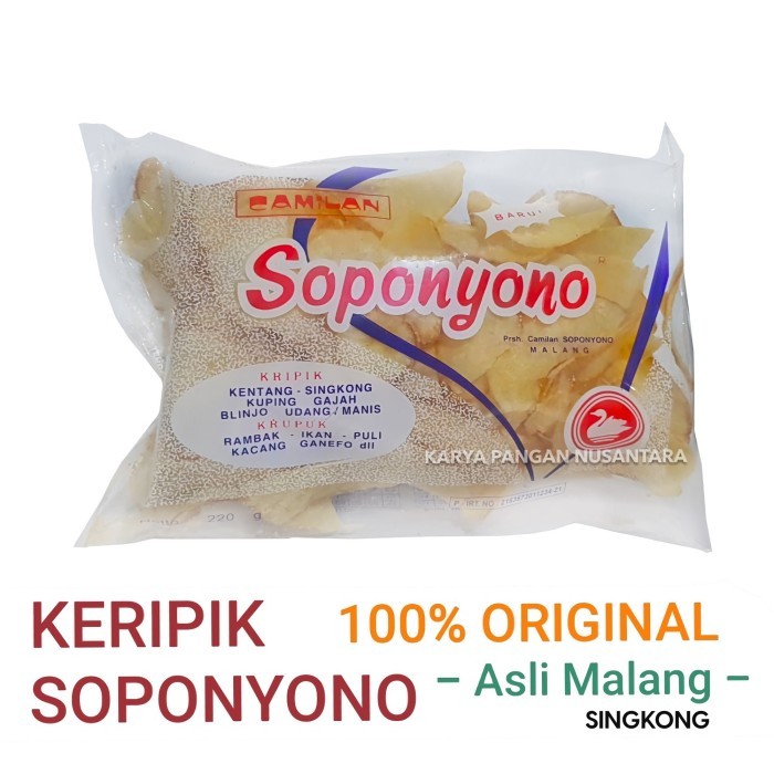 

TERLENGKAP Keripik Singkong Soponyono Original/ Kripik Singkong Soponyono Malang