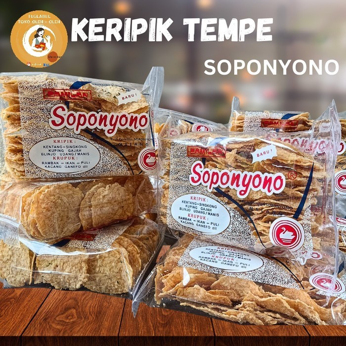 

NEW SOPONYONO Keripik Tempe Original Daun Jeruk Original Tempe Asli Malang