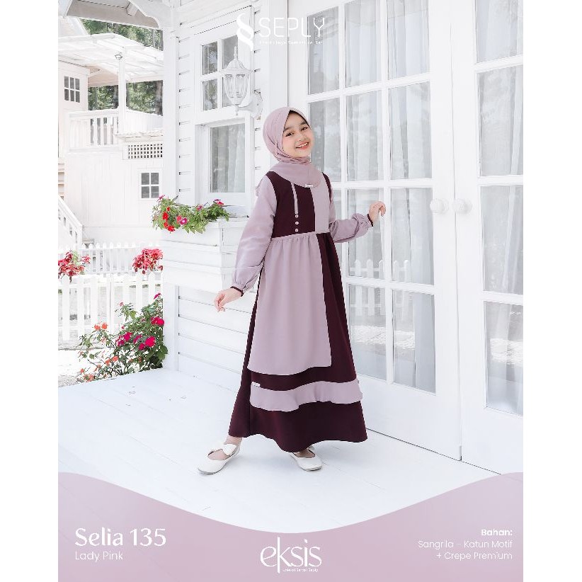GAMIS ANAK SEPLY SELIA 135 | Model Gamis Anak Trendy | Gamis Anak Terbaru 2025