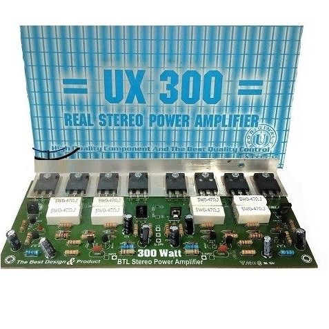 :::::::] Kit Power Amplifier Real System Stereo 300W (2x1 ) UX-300 One 300 Watt