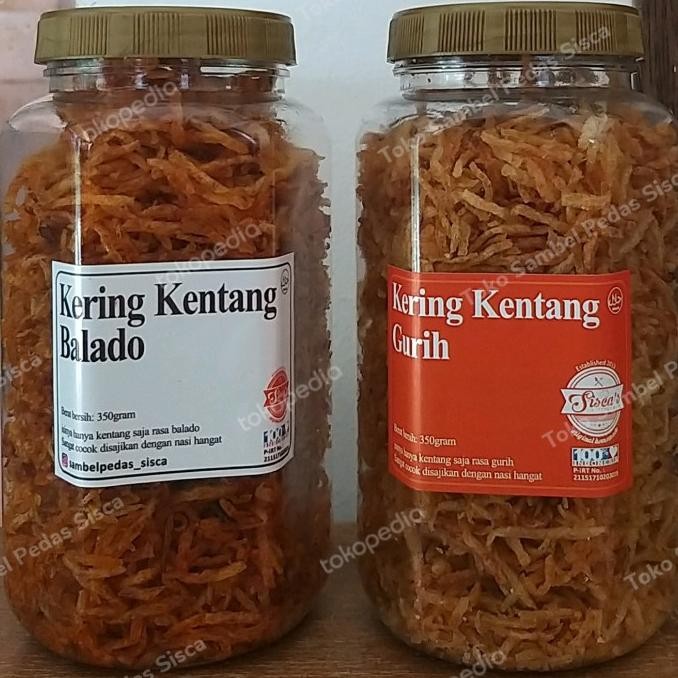 

best seller] Paket Bundling Kering Kentang Gurih dan Balado
