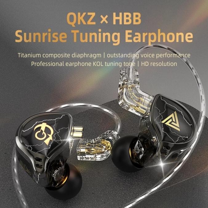 QKZ X HBB QKZ HBB Earphone Basshead In Ear Monitor Headset Gaming HF56