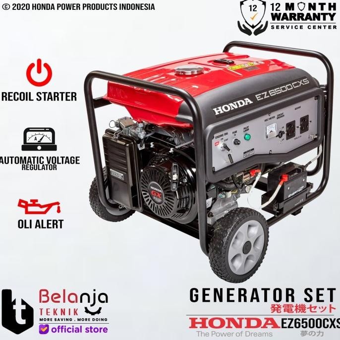 MESIN GENSET HONDA EZ 6500 CXS 5000 WATT GENERATOR SET EZ6500CXS ORIGINAL DAN TERPERCAYA