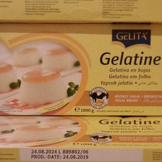 

Gelatine Sheet 500Gram/ Gelatin Lembaran 500Gram (150 Lembar )