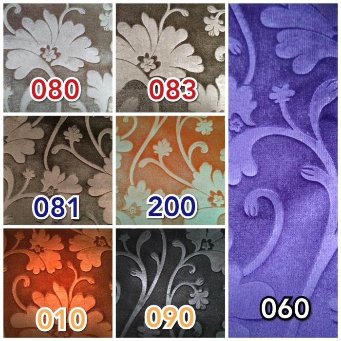 ```````] KAIN SUEDE UNTUK SOFA KURSI ATEJA INTERIOR - PALMERA (Bunga Glossy)