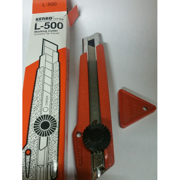 

populer] PISAU CUTTER BESAR L-500 KENKO ORIGINAL (Include blade snapper)