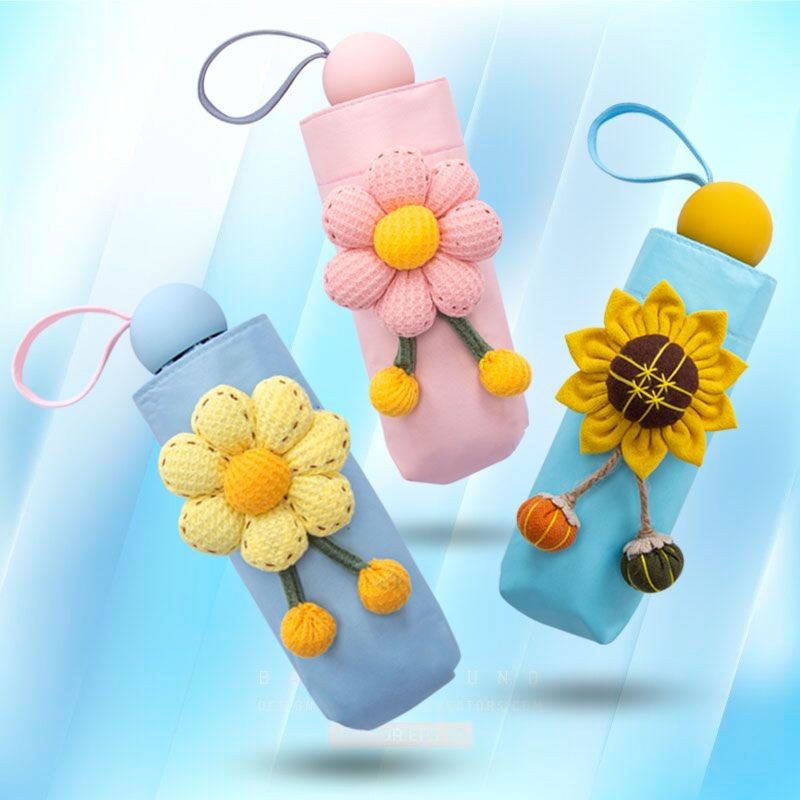 

Payung Matahari Pelajar, Cerah dan Hujan Penggunaan Ganda Payung Karet Hitam