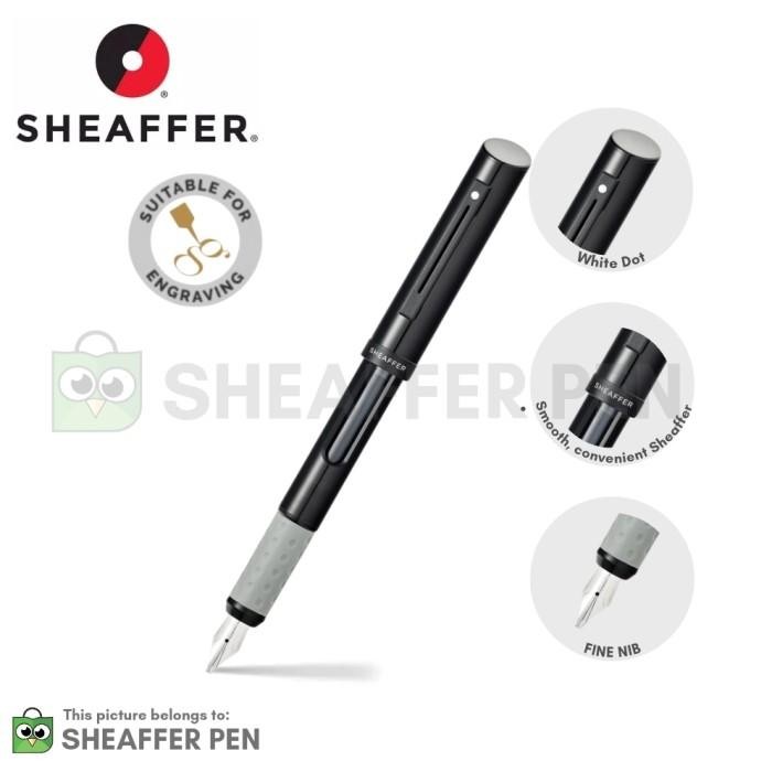 

Sheaffer Calligraphy Matte Black Fountain pen with Black cap and Matte Black Trim in Hangsell - Fine Original