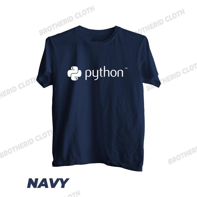 Kaos Python Developer Baju Distro IT Programmer Geek Combed 30s