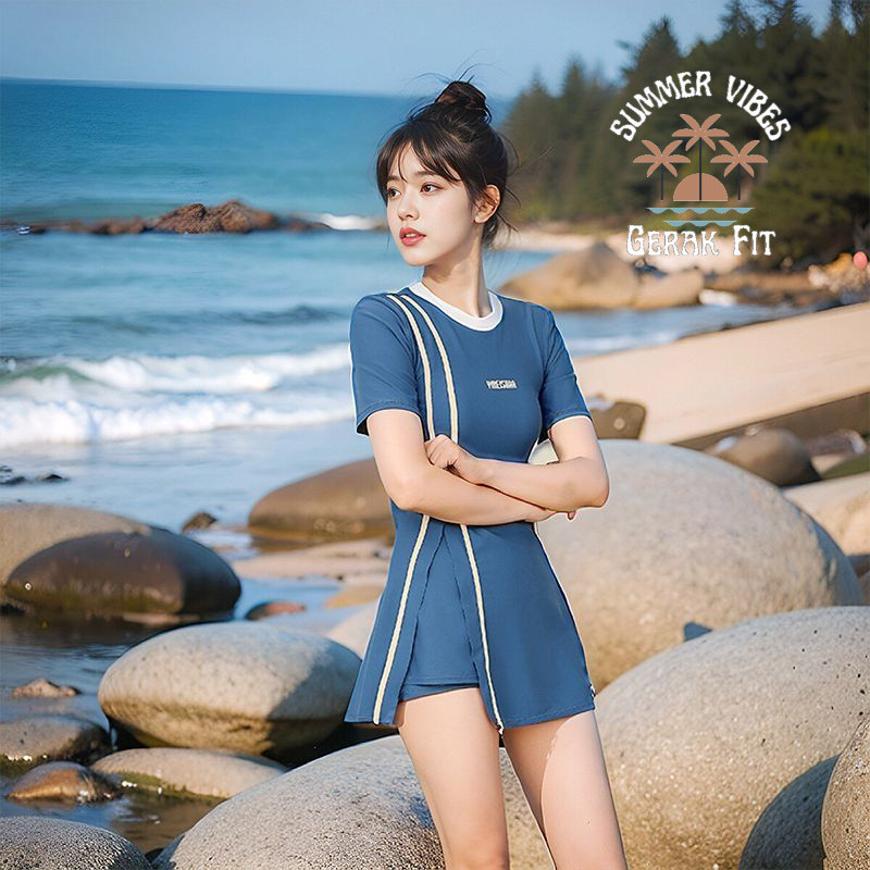 One-Piece Swimsuit Women's Boxer Swimming Pool Special Sports Cover Belly Slimming Swimsuit