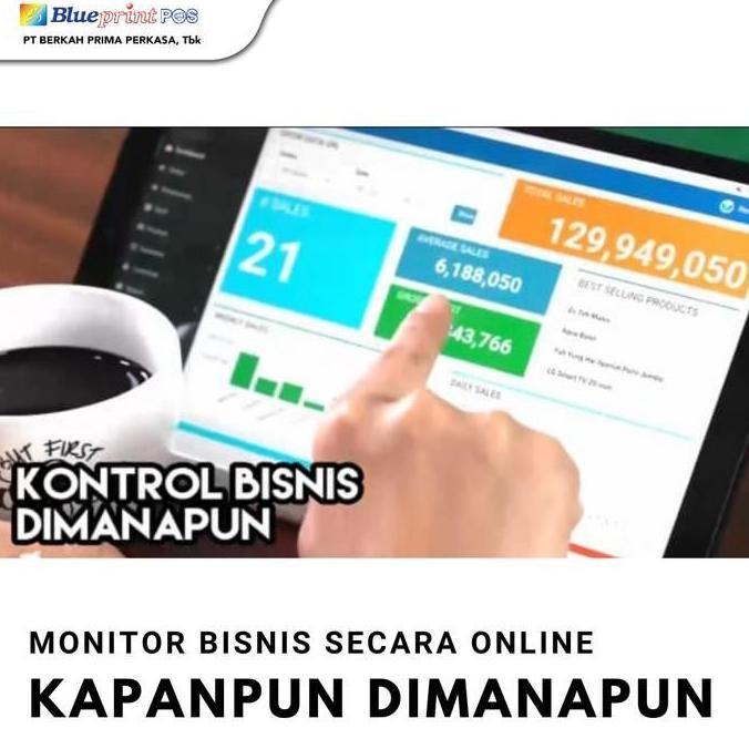 Paket Mesin Kasir Android 8Inch + Apps Blueprintpos 1 Thn