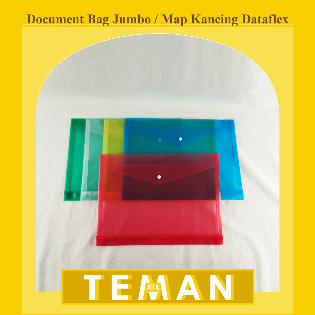 

Map Plastik Kancing / Document Bag Jumbo Dataflex - isi 12pcs (DF-7112)