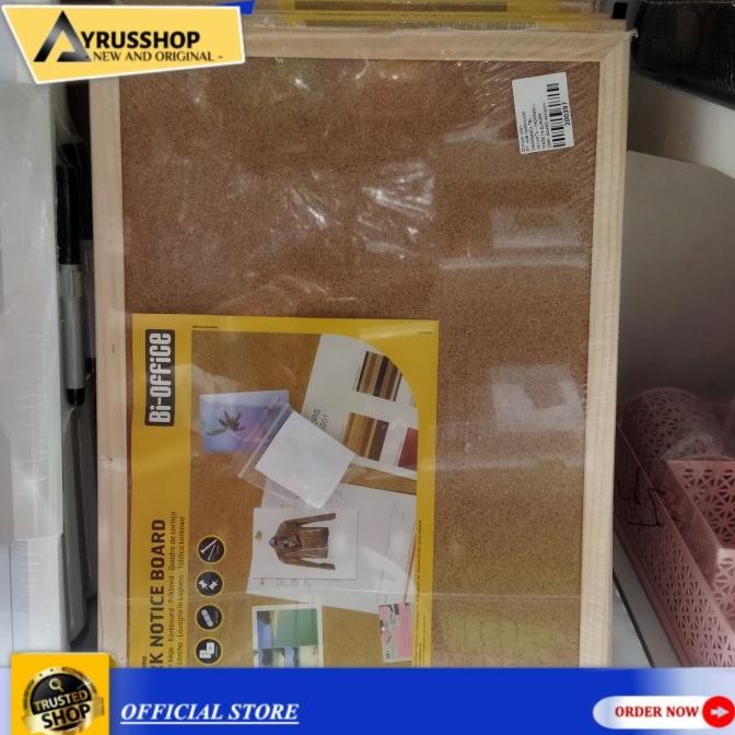 

BEBAS ONGKIR - Cork Board Papan Tempel Pesan/Memo/Catatan/Task Board 60x45cm