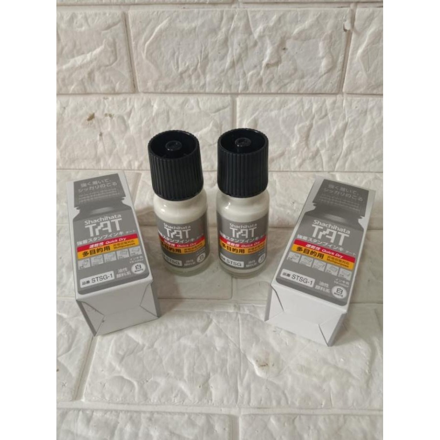 

NEW tinta shachihata STSG-1 Putih tinta permanen untuk metal/plastik/kaca