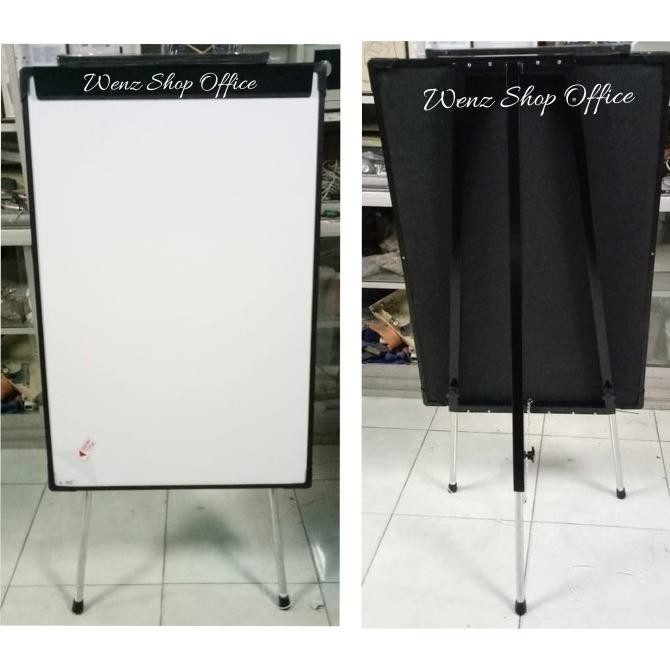 

NEW Papan Presentasi Flip Chart uk 60x90cm V-TEC Papan Tulis Jepit Magnet