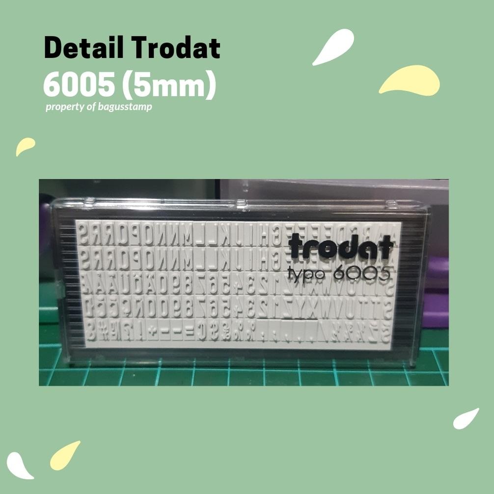 

VIRAL Trodat Extra Rubber 6003 6004 6005 3mm 4mm 5mm ( Spare Part Typo 4911 4912 4913 ) Oh34