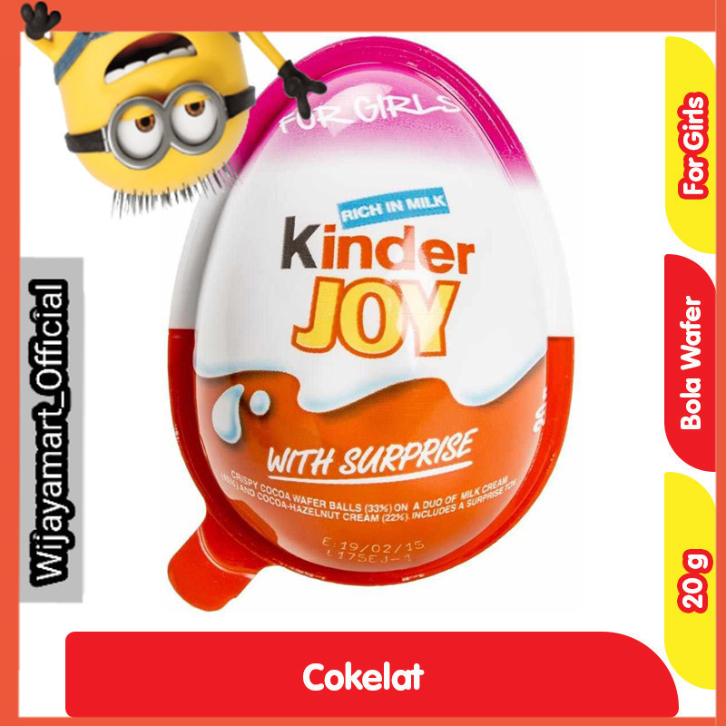 

Kinder Joy Cokelat Krispi dengan Kejutan Girls 20 g