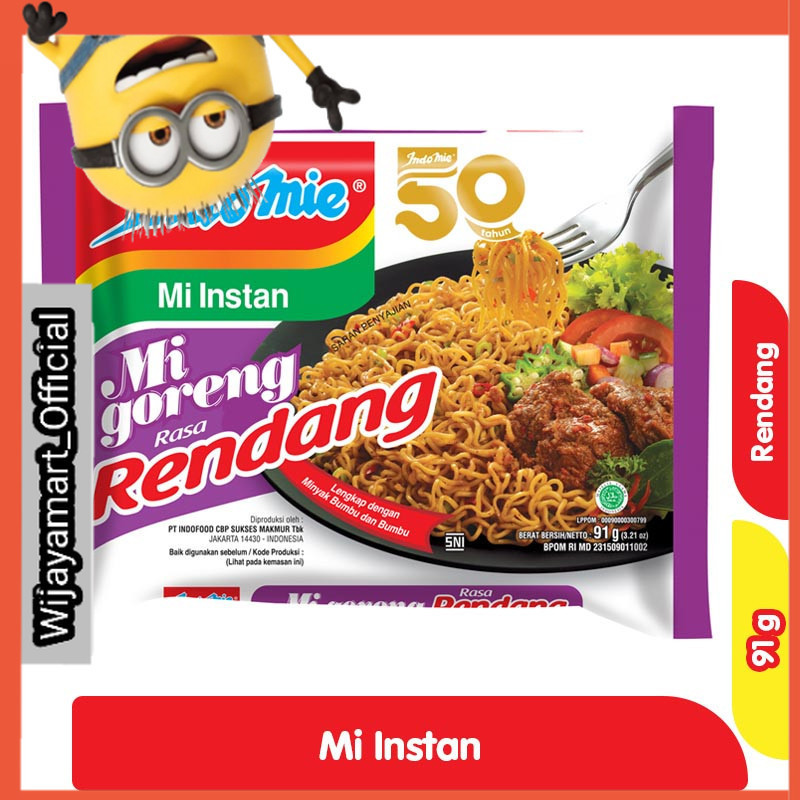

Indomie Mi Instan Goreng Rendang 91 g