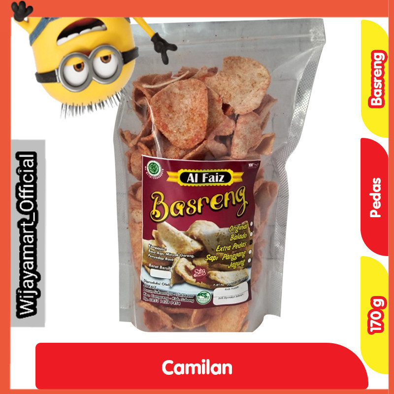 

Al Faiz Basreng Pedas Pouch 170 g