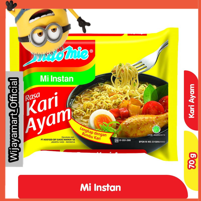

Indomie Mi Instan Kari Ayam 70 g