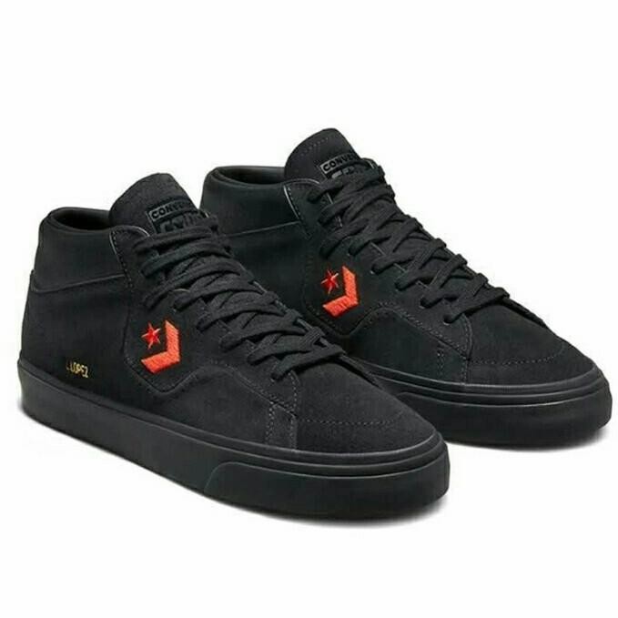 Sepatu Sneakers Pria Converse Louie Lopez Pro Mid Black (171330C) Original Cindyaulia572