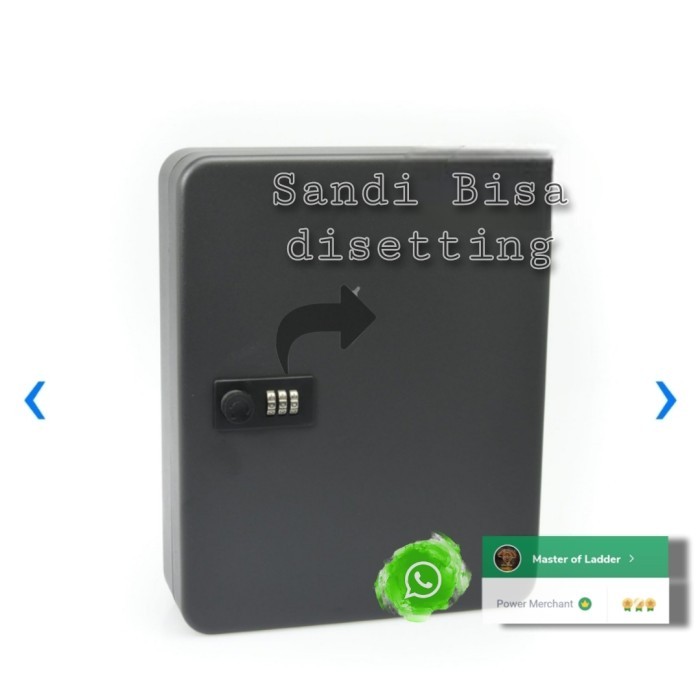 Zehn Key Box/Kotak Tempat Kunci Isi 48 Pcs - Black