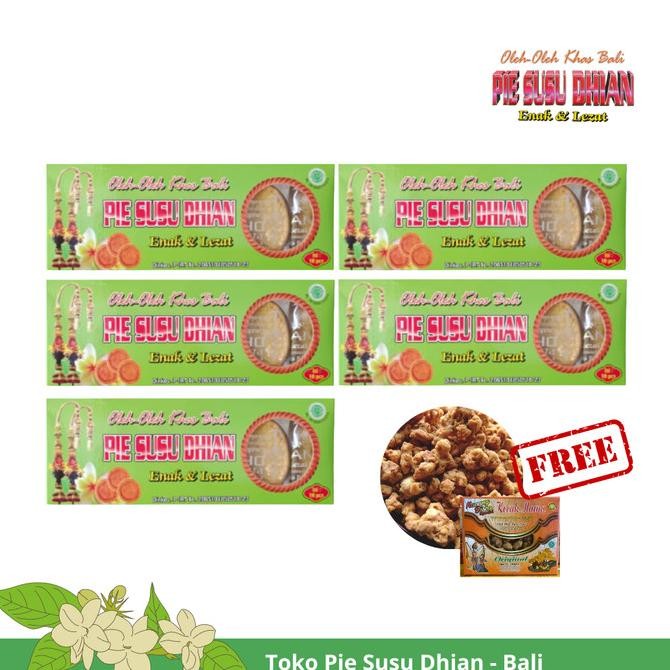 

5 BOX PIE SUSU DHIAN BONUS 50GR KACANG DISCO | OLEH-OLEH BALI ORIGINAL DAN TERPERCAYA