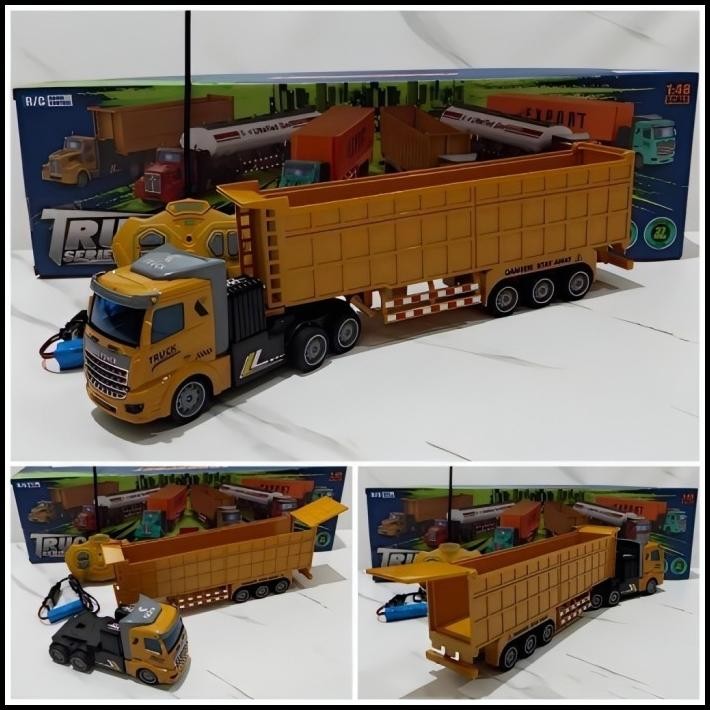 Mainan Mobil Remote Control - Rc Truk Kontainer Truck Container Jumbo