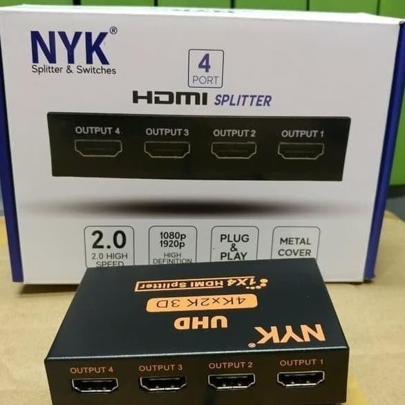 

Nyk Hd Splitter 2 Port 4 Port Hdcp Full Hd 3D Hdtv