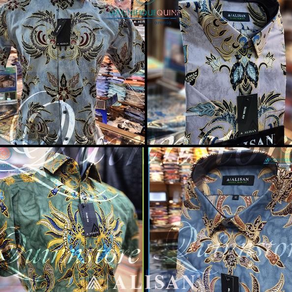Alisan Kemeja Batik Lengan Dek - Slim Fit