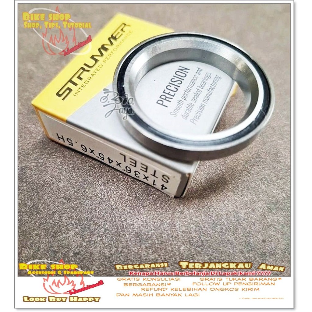 LAHER BEARING STEEL HEADSET SEPEDA STRUMMER 41mm Sepeda MTB BMX